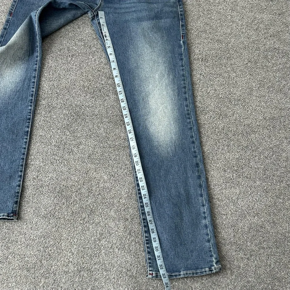 True‎ Religion Ricky Relaxed Straight Jeans Mens 32x34 Blue Medium Denim Wash